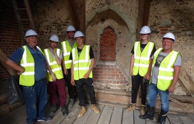 Essex Youth Build visited All Saints Church in Terling
