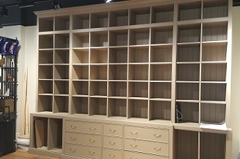 Shop display units handcrafted from MDF and Oak