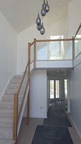 galleried ceiling staircase entrance hall