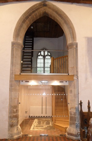 Impington church tower alteration, new mezzanine floor
